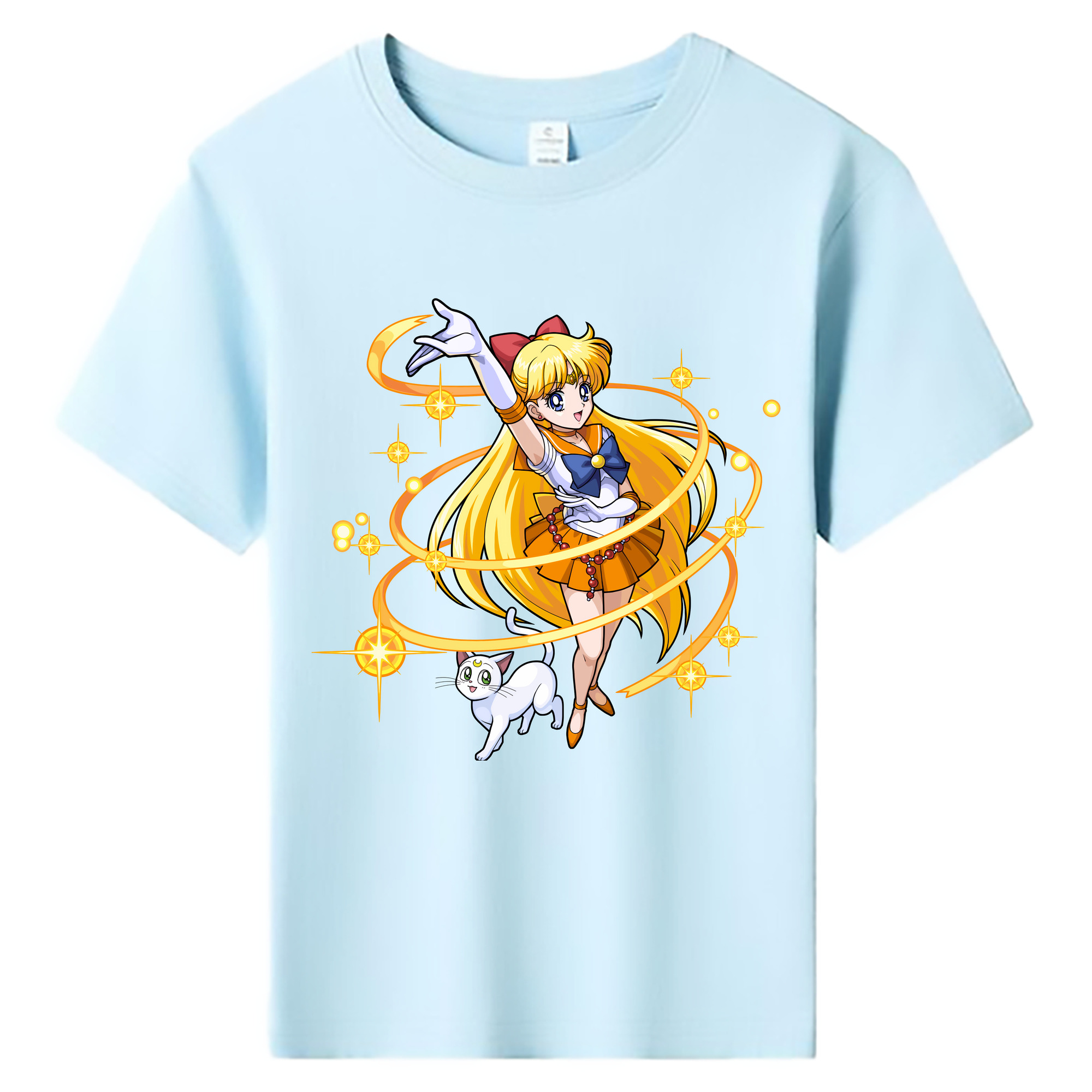 （画像用） 美少女戦士セーラームーン 愛野 美奈子 あいの みなこ Sailor Moon Aino Minako 綿100％キッズTシャツ（フロントプリント）